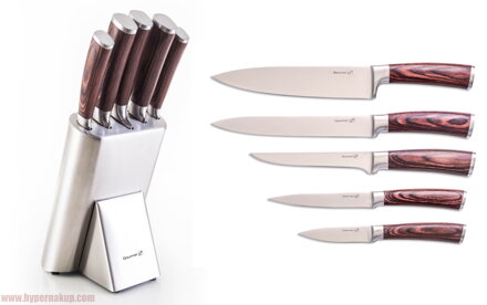 Set kuchynských nožov v stojane Gourmet Steely 