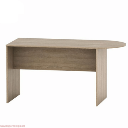 Kancelársky stôl s oblúkom, dub sonoma, TEMPO ASISTENT NEW 022