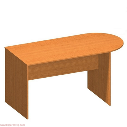 Kancelársky stôl s oblúkom, čerešňa, TEMPO ASISTENT NEW 022