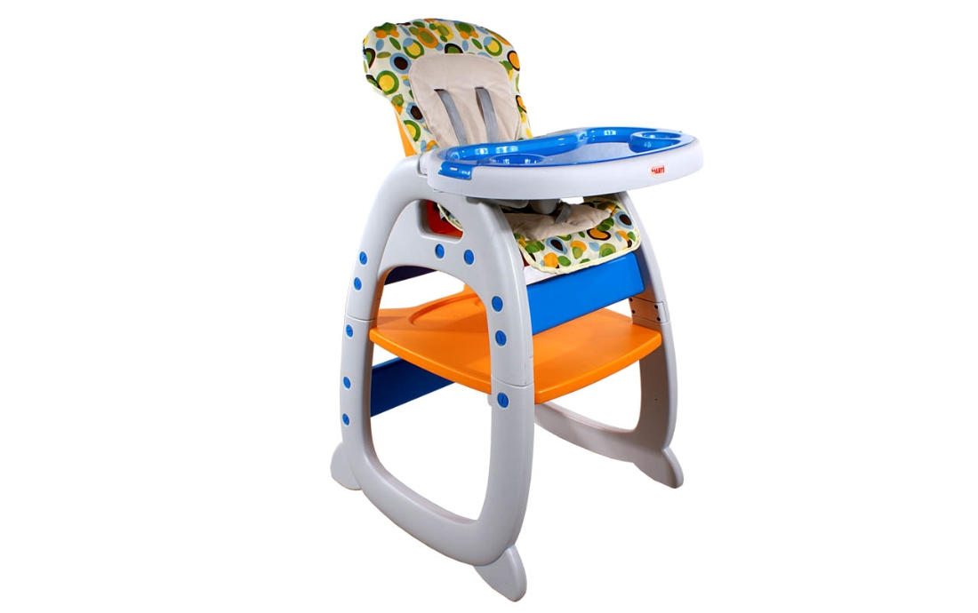 Detská jedálenská stolička so stolíkom New Style Orange