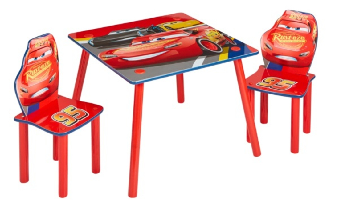 Detský set stôl so stoličkami Disney Cars