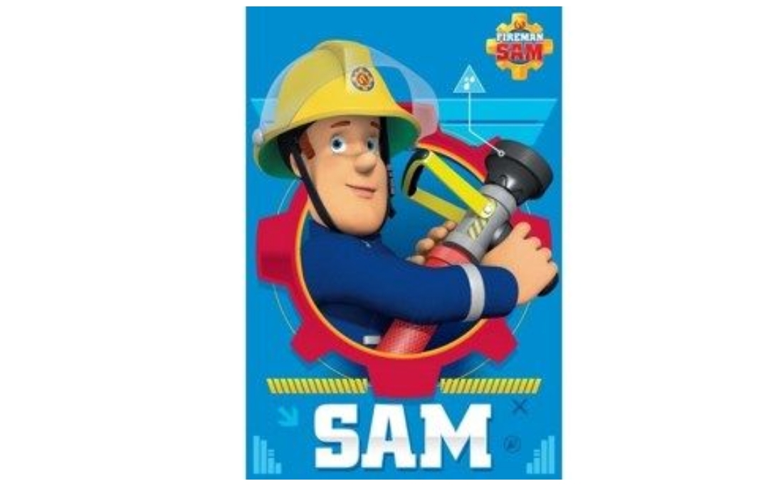 Detská deka hasič FIREMAN SAM 100 x 150 cm