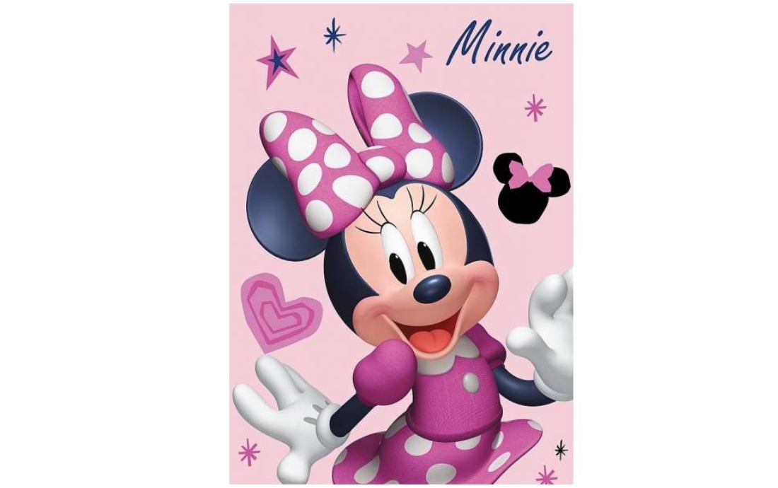 Detská fleece deka Disny Minnie Pink ružová 100 x140 cm