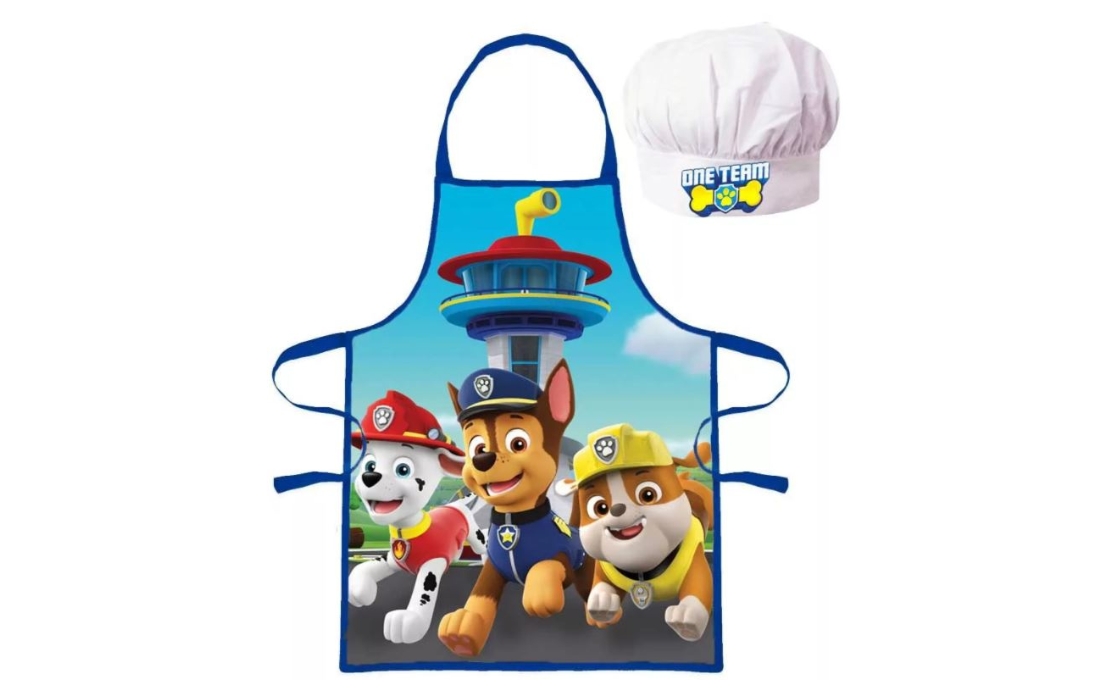 Detská pracovná zástera a kuchárska čiapka PAW PATROL