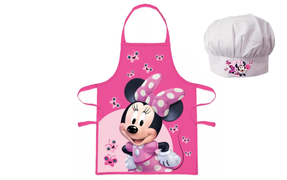 Detská pracovná zástera a kuchárska čiapka Disney Minnie