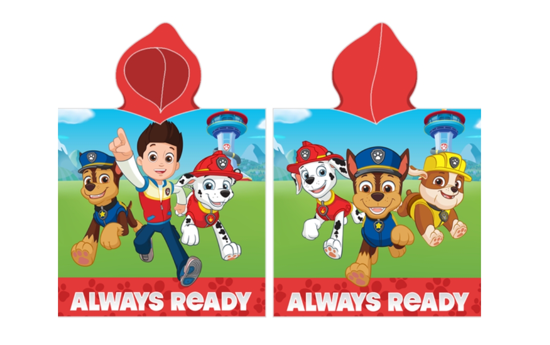 Bavlnené froté pončo PAW PATROL