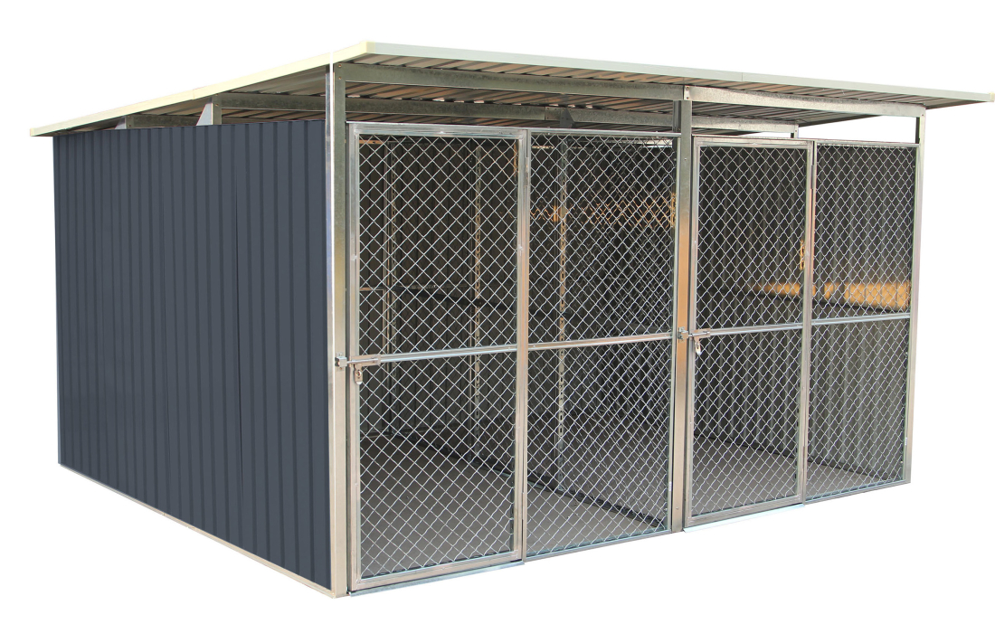 Koterec prístrešok pre psa G21 KEN 886 - 322 x 275 cm, dvojmiestny, šedý
