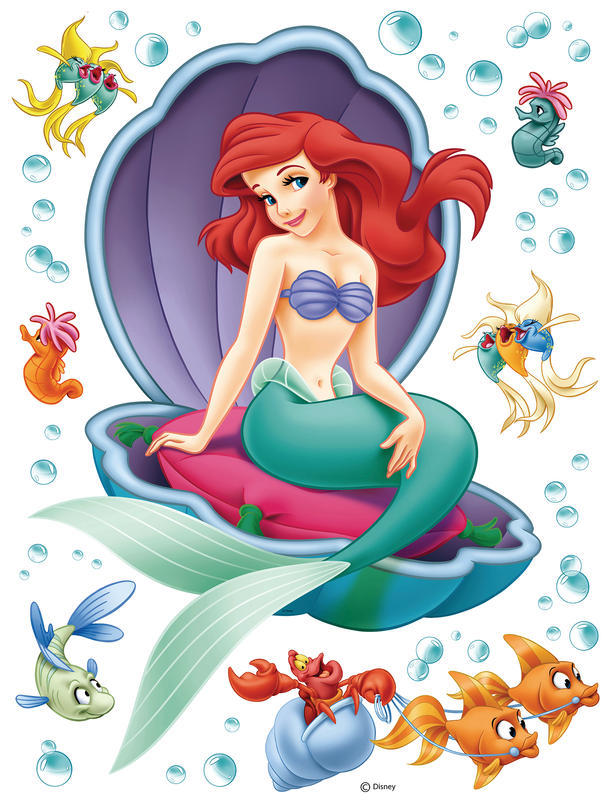 Dekoračné samolepky DK 1755 Disney Ariel