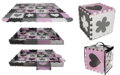 Penové veľké puzzle kvety srdcia 36 ks 