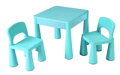 Detský stolík a stoličky 3v1 MAMUT - modré