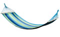 Hojdacia bavlnená sieť s priečkami Blue color 200x80 cm
