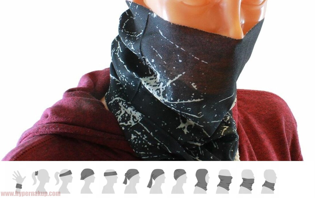 Nakrcnik Maska Na Tvar Cierna S Potlacou Ochrona twarzy to priorytet podczas potyczek asg. nakrcnik maska na tvar cierna s potlacou