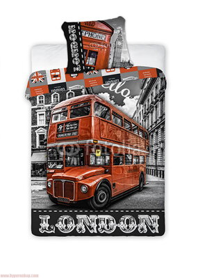 Posteľné bavlnené obliečky London City 140x200 cm
