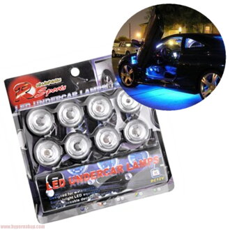 LED podsvietenie automobilu set 8ks