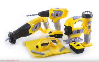 Detské pracovné náradie na  batérie DELUXE TOOLS 