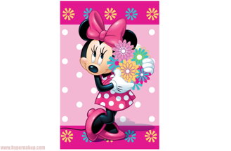 Detská fleece deka Disney s myškou Minnie Mouse 100x150 cm