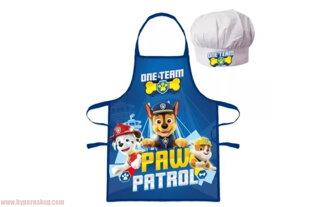 Detská pracovná zástera a kuchárska čiapka PAW PATROL