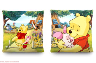 Detský vankúš Disney macko Pooh a priatelia 40x40 cm
