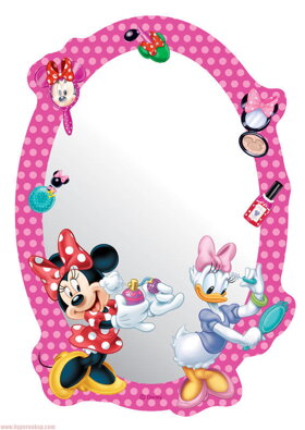 Nalepovacie dekoračné zrkadlo Disney DM 2118  Minnie Mouse - ružové
