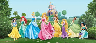Fototapeta detská FTDNH 5325 Princezny Disney, vliesová  , 202x90 cm - 1 dielna