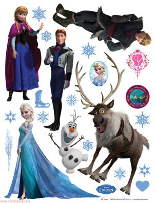 Dekoračné samolepky  DKs 1082 Disney Frozen 