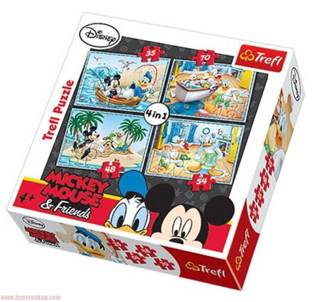 Puzzle 4v1 Mickey mouse