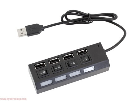 USB rozbočovač 2.0 hub 4-porty