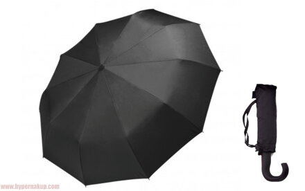 Dáždnik BLUE RAIN - pánsky čierny skladací plne automatický 