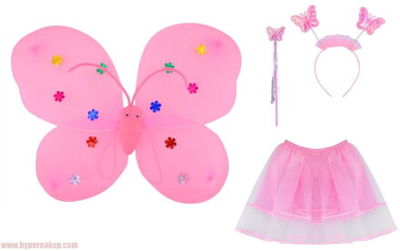 Detský karnevalový kostým víla kvetov a motýľov