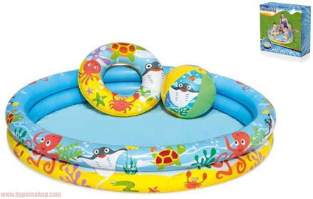 Detský nafukovací bazén set 3v1 