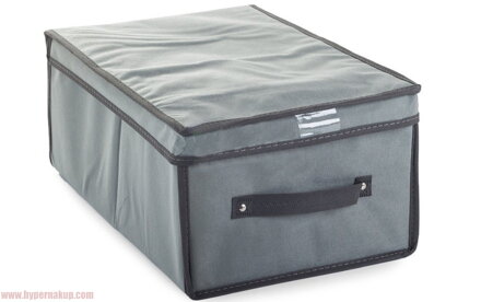 Textilný úložný box - krabica šedá 45x30x20 cm 