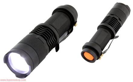 Taktická baterka LED CREE XPE Q5 - IPX4 Zoom