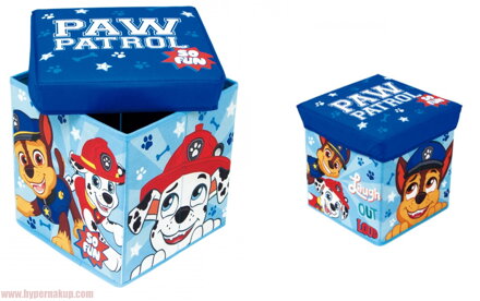 Detský úložný box taburet Paw Patrol