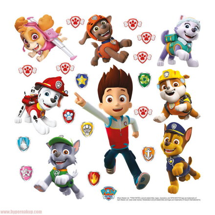 Dekoračné samolepky PAW PATROL DKS 3816  30x30cm