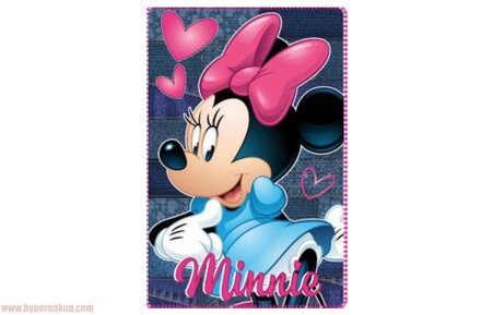Detská fleece deka Disney Myška  Minnie Mouse 100x150 cm