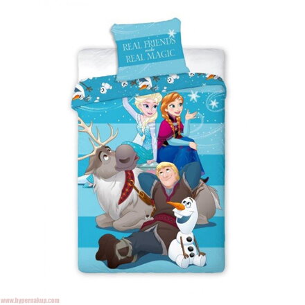 Detské bavlnené obliečky  Disney Frozen  1+1
