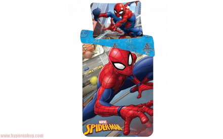 Detské bavlnené obliečky Spiderman 140x200 