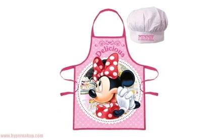Detská pracovná zástera a kuchárska čiapka Disney Minnie