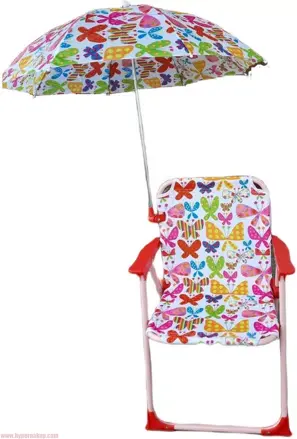 Detská campingová stolička Motýliky
