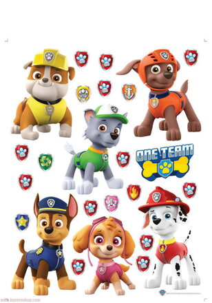 Samolepky na stenu, dvere nábytok  DK 2324 PAW PATROL 