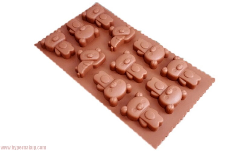 Silikónová forma na čokoládu mackovia