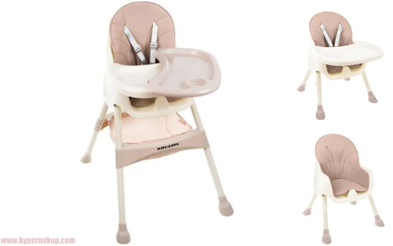 Detská viacúčelová stolička Feeding Chair 3 v 1 pink