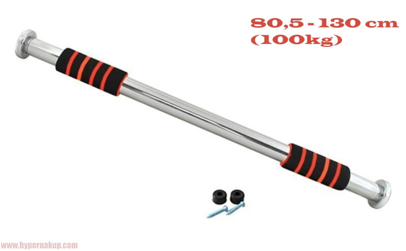 Hrazda na cvičenie rozpínacia 80 - 130 cm (100kg)