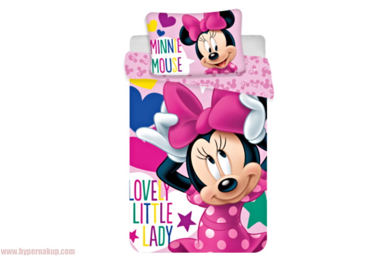 Detské bavlnené obliečky Disney Minnie Mouse 100x135 cm