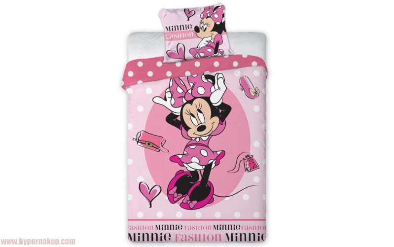 Detské bavlnené posteľné obliečky Disney Minnie Mouse II 140x200 cm