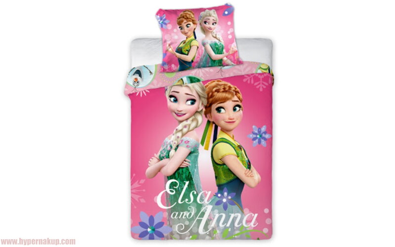 Detské bavlnené obliečky Disney Frozen Pink 140x200