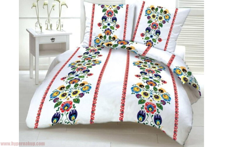 Bavlnené posteľné obliečky Folklór 140x200cm