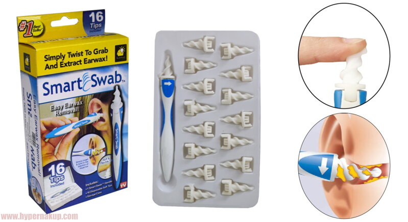 Pomôcka na čistenie uší Smart Swab set 16+1