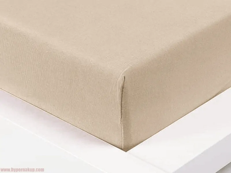 Detská jersey plachta - biela káva 70x140 cm Detská jersey plachta - biela káva 70x140 cm