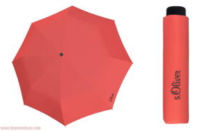 Dáždnik s.Oliver Smart Uni - broskyňový , skladací